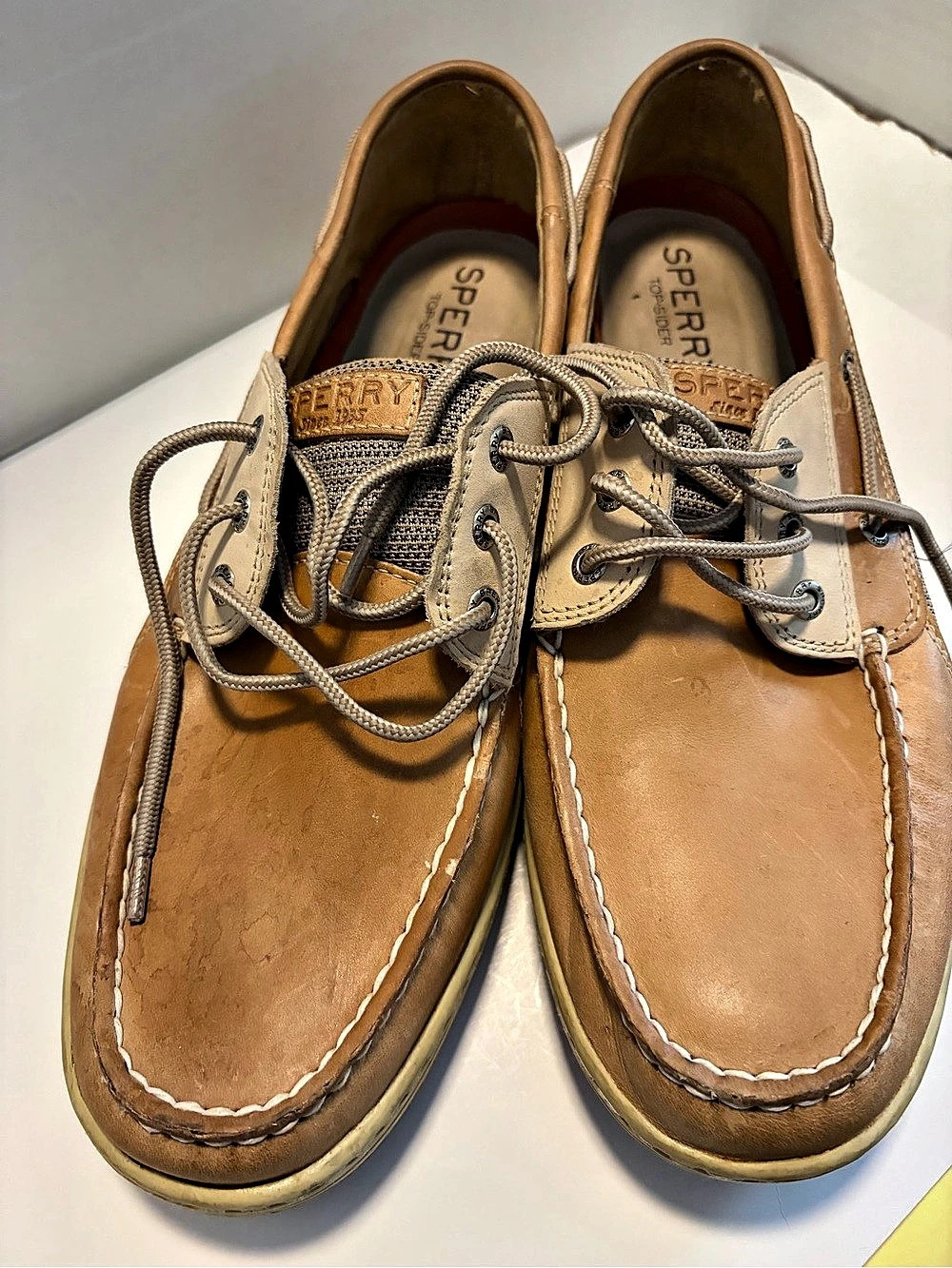 Sperry Topsider A/O 2-Eye Boat Shoes Brown US 13W